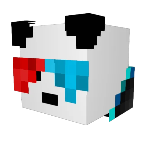 dragonking2100 Minecraft avatar head, 3D render