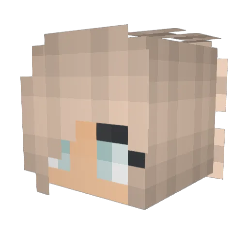 dragonlamp1 Minecraft avatar head, 3D render