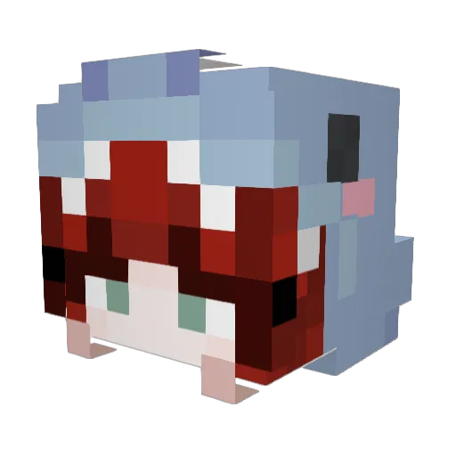 dragonlily0510 Minecraft avatar head, 3D render