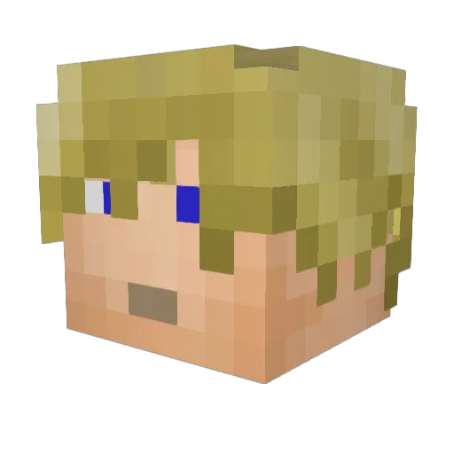 dragonlord284 Minecraft avatar head, 3D render