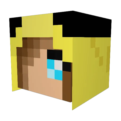 dragonlords2 Minecraft avatar head, 3D render