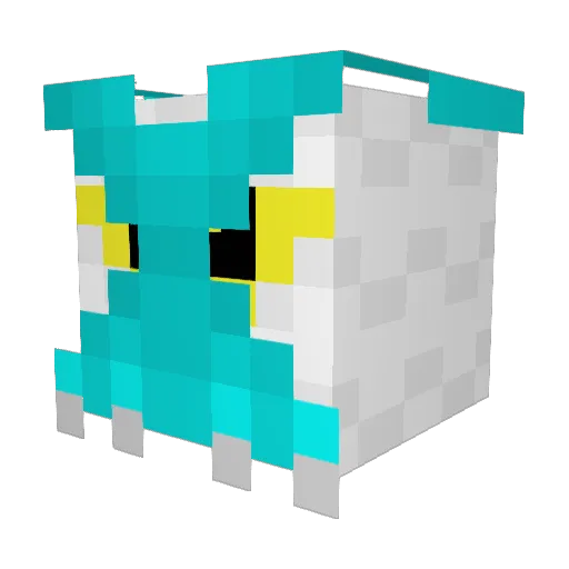 dragonloverabens Minecraft avatar head, 3D render