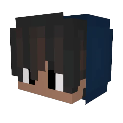 dragonman0412 Minecraft avatar head, 3D render