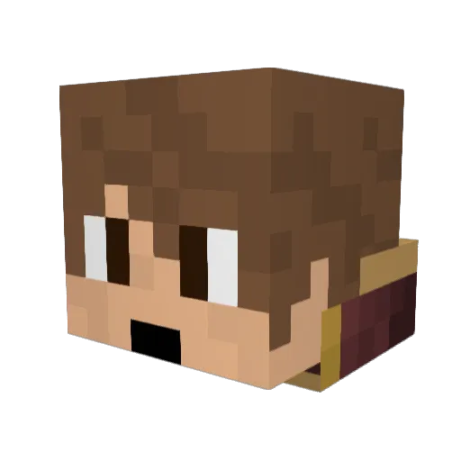 dragonmaster2570 Minecraft avatar head, 3D render