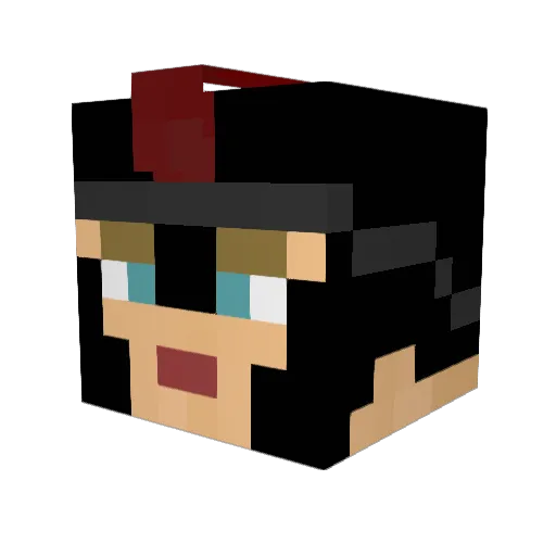 dragonmaster797 Minecraft avatar head, 3D render