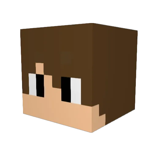 dragonmaster842 Minecraft avatar head, 3D render