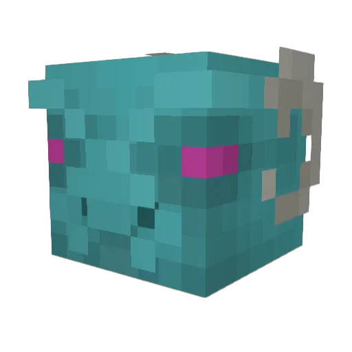dragonmgc01 Minecraft avatar head, 3D render