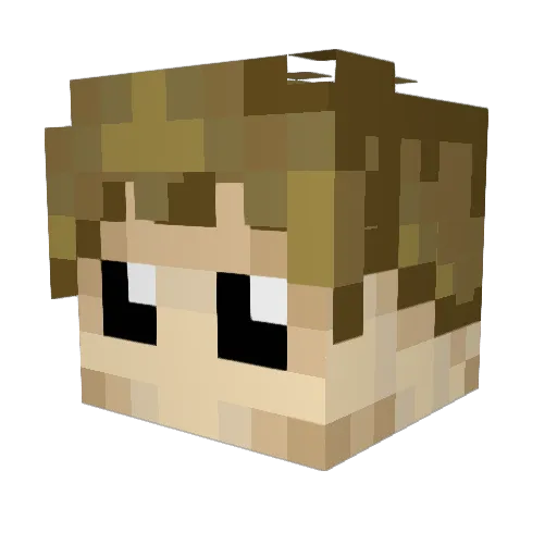 dragonmooz Minecraft avatar head, 3D render