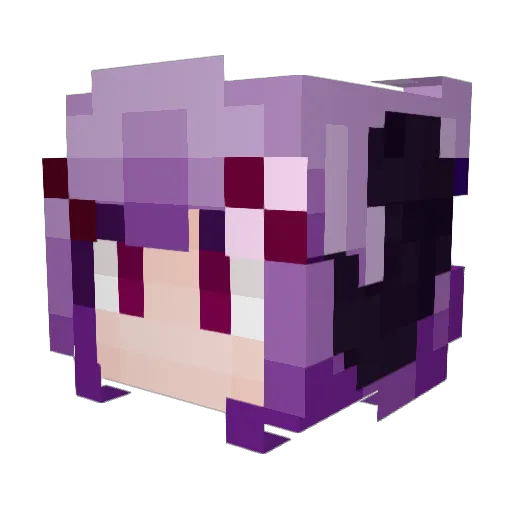 dragonne0w0 Minecraft avatar head, 3D render