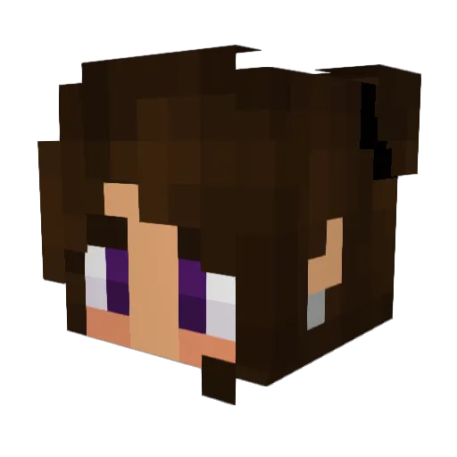 dragonooon Minecraft avatar head, 3D render