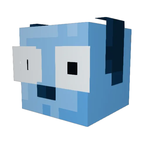 dragonpimmel Minecraft avatar head, 3D render