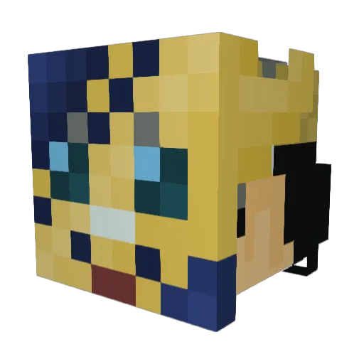 dragonpower911 Minecraft avatar head, 3D render