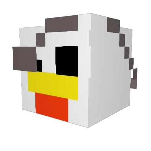 dragonrain1112 Minecraft avatar head, 3D render