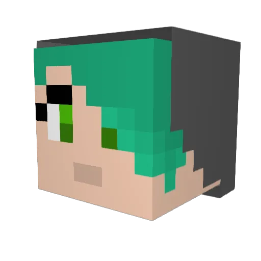 dragonrider111 Minecraft avatar head, 3D render