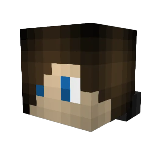 dragonroy100 Minecraft avatar head, 3D render
