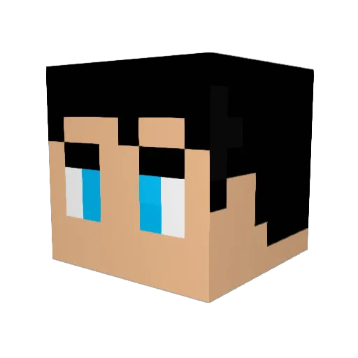 dragons05 Minecraft avatar head, 3D render