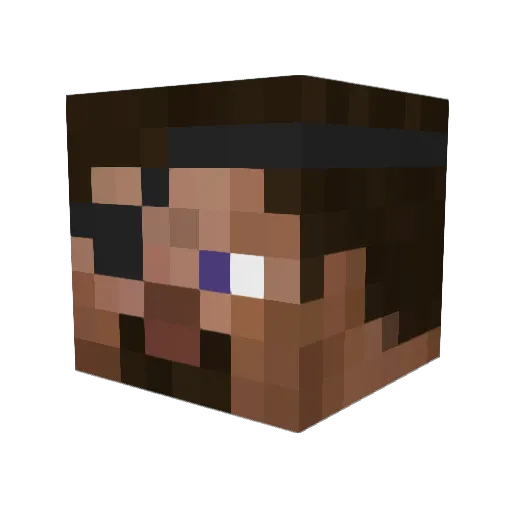 dragonsbreathe Minecraft avatar head, 3D render