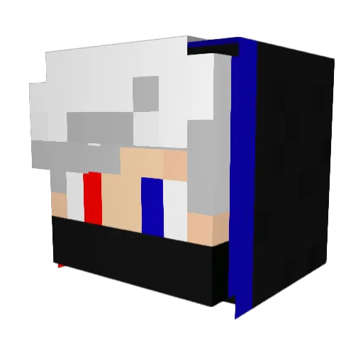 dragonsdbs Minecraft avatar head, 3D render