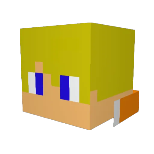 dragonskull3000 Minecraft avatar head, 3D render