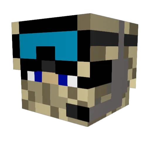 dragonslay3r050 Minecraft avatar head, 3D render