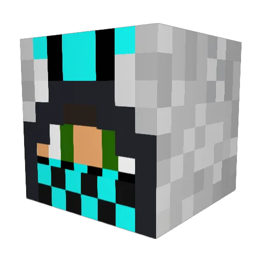 dragonslayar722 Minecraft avatar head, 3D render