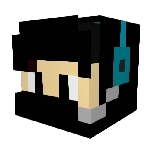dragonslayeyr Minecraft avatar head, 3D render