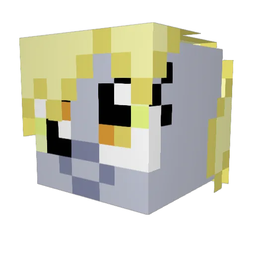 dragonslayor21 Minecraft avatar head, 3D render