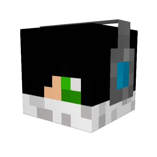 dragonsofchaos Minecraft avatar head, 3D render