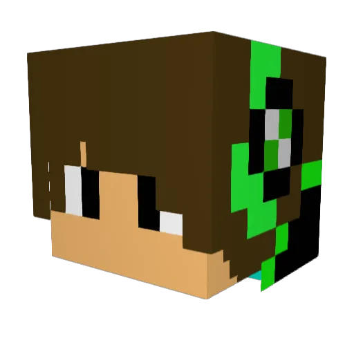 dragonspeed11 Minecraft avatar head, 3D render