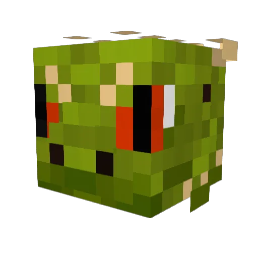 dragonsscar Minecraft avatar head, 3D render