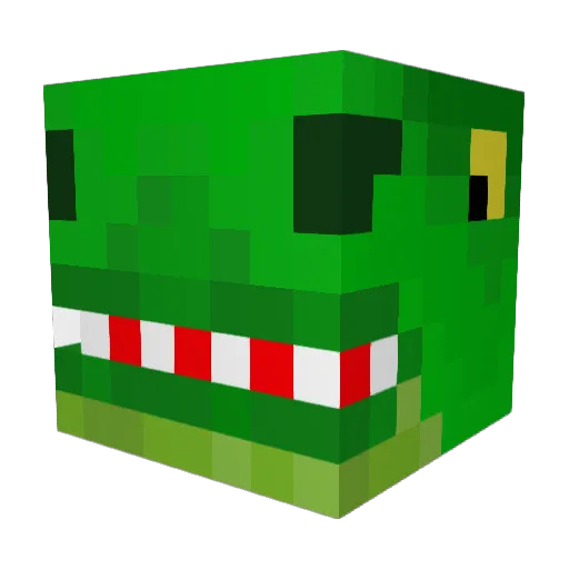 dragontoothpaste Minecraft avatar head, 3D render