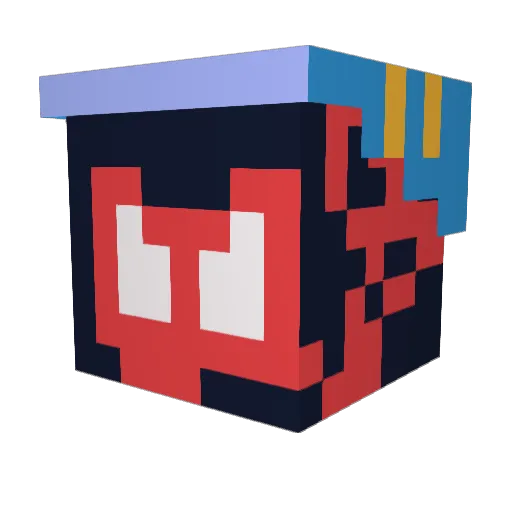 dragonwing1235 Minecraft avatar head, 3D render