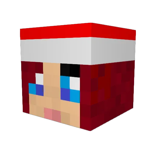 dragonwood Minecraft avatar head, 3D render