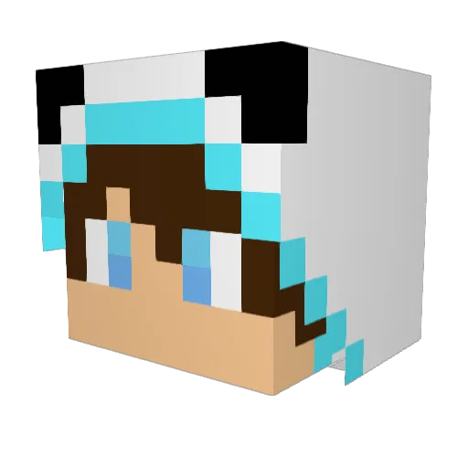 dragonz______ Minecraft avatar head, 3D render