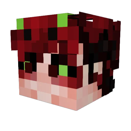 dragpathzz22 Minecraft avatar head, 3D render