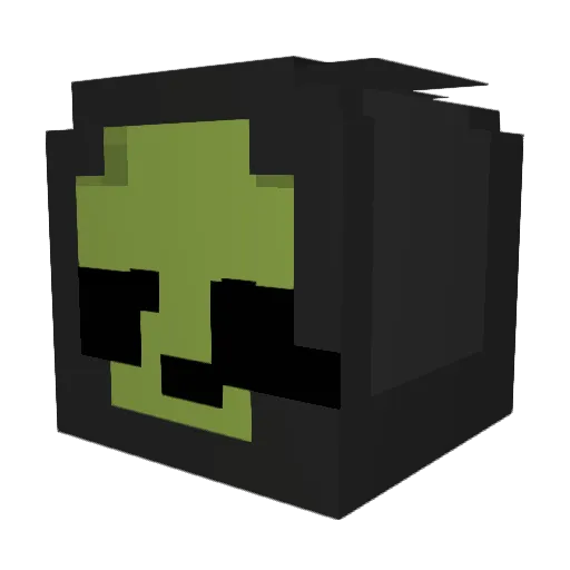 dragxnnnn Minecraft avatar head, 3D render