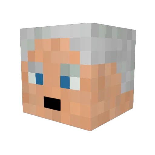 drahtzange Minecraft avatar head, 3D render