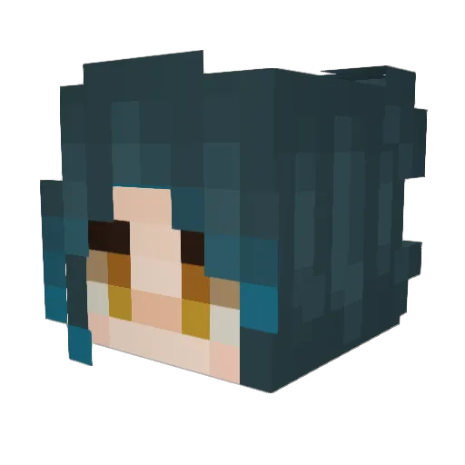 draidjsh Minecraft avatar head, 3D render