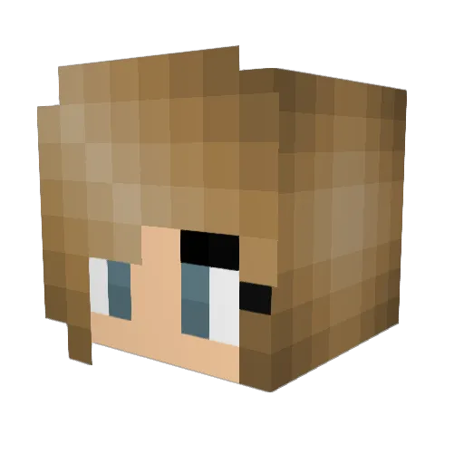 draigan Minecraft avatar head, 3D render