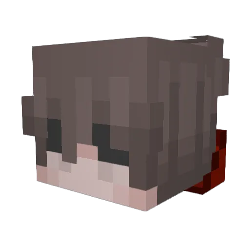 draigiwnl Minecraft avatar head, 3D render