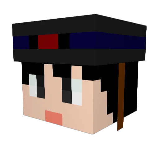 draindasta Minecraft avatar head, 3D render