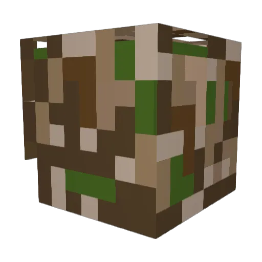 drainedxbrain Minecraft avatar head, 3D render