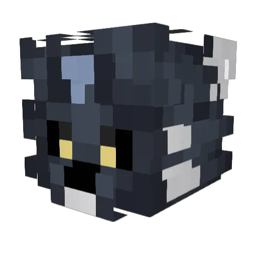 drainpuppy Minecraft avatar head, 3D render