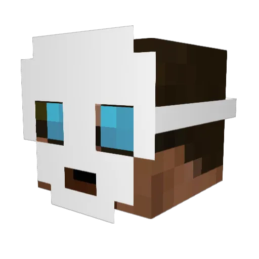 drake17 Minecraft avatar head, 3D render