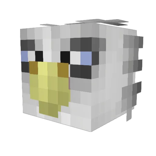 drakecore Minecraft avatar head, 3D render