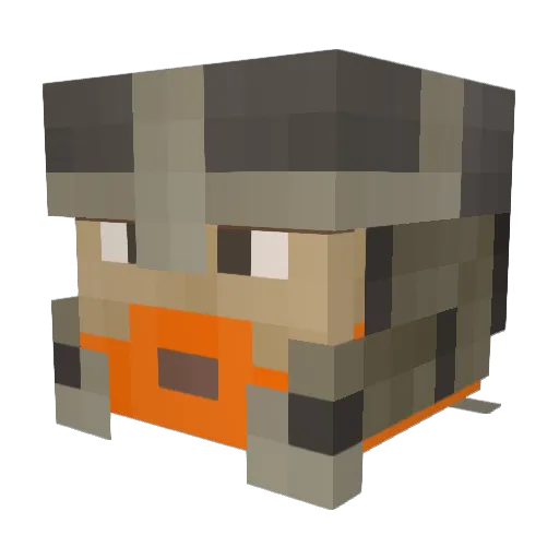 drakelon Minecraft avatar head, 3D render