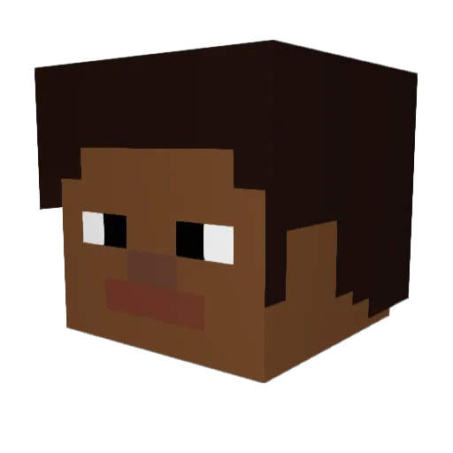 drakeredcrest123 Minecraft avatar head, 3D render