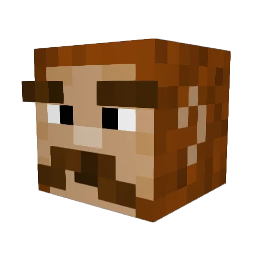 drakeunfried Minecraft avatar head, 3D render