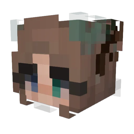 drakharin Minecraft avatar head, 3D render