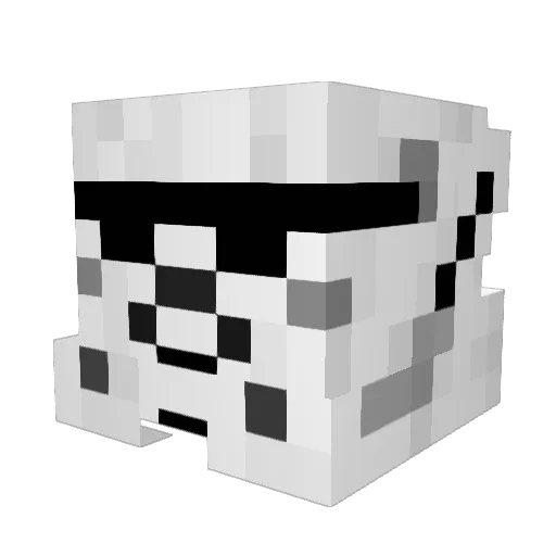 drakjedi Minecraft avatar head, 3D render